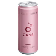 Cans Sparkling Water with Cherry and Sour Cherry Flavor 330ml