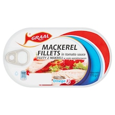 Graal Mackerel Fillets in Tomato Sauce 170g