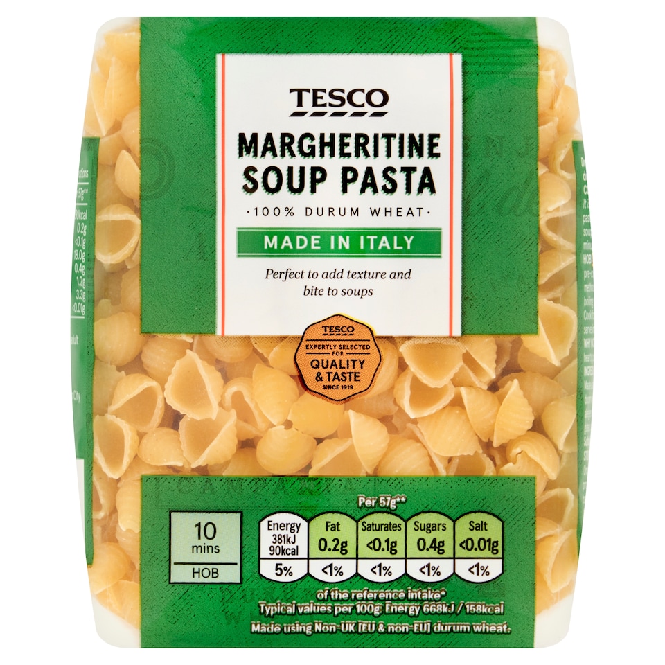 Tesco Margheritine Soup Pasta 250G