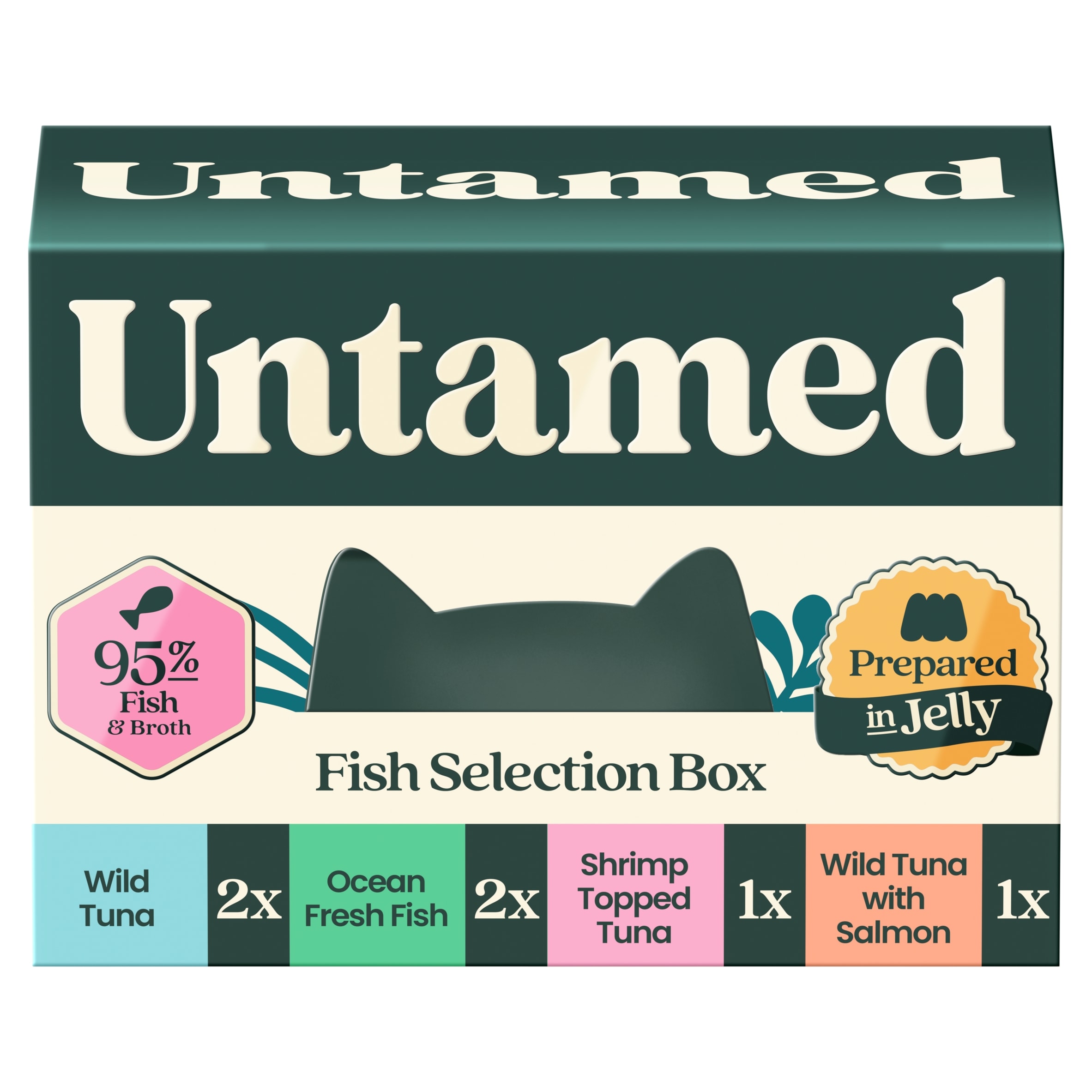 Untamed Fish Selection Box in Jelly Cat Food 6 x 75G