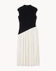 image 5 of F&F Cotton Rich Polka Dot Midi Dress in Multi Black