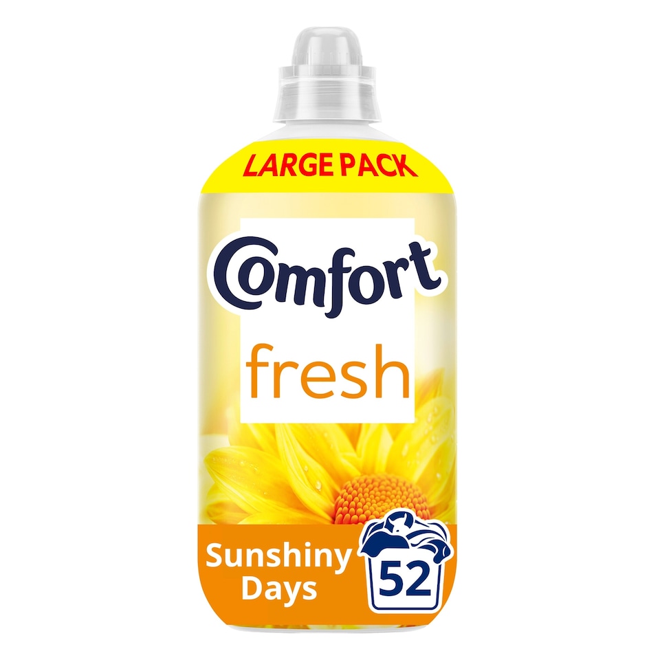 image 1 of Comfort Fresh Fabric Conditioner Sunshiny Days 52 Washes 1560ml