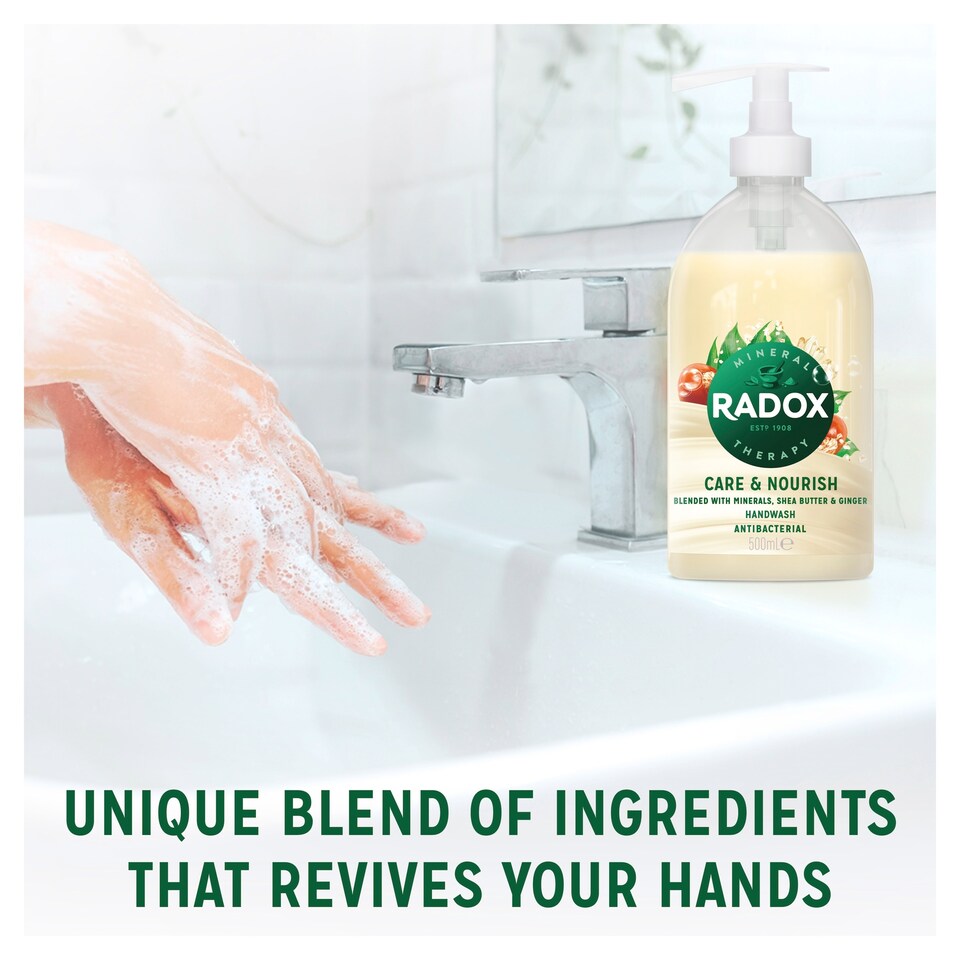 image 1 of Radox Liquid Handwash Care & Nourish 500Ml