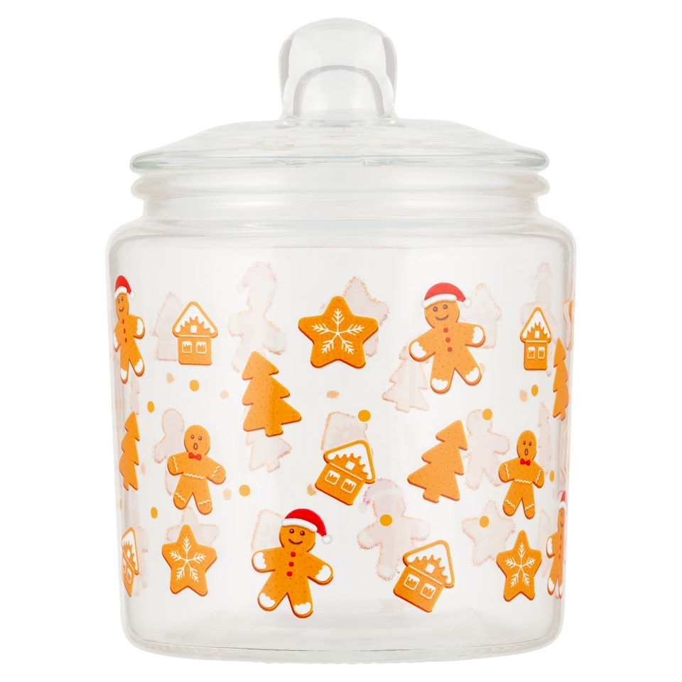 Tesco karácsonyi üveg tároló 900 ml