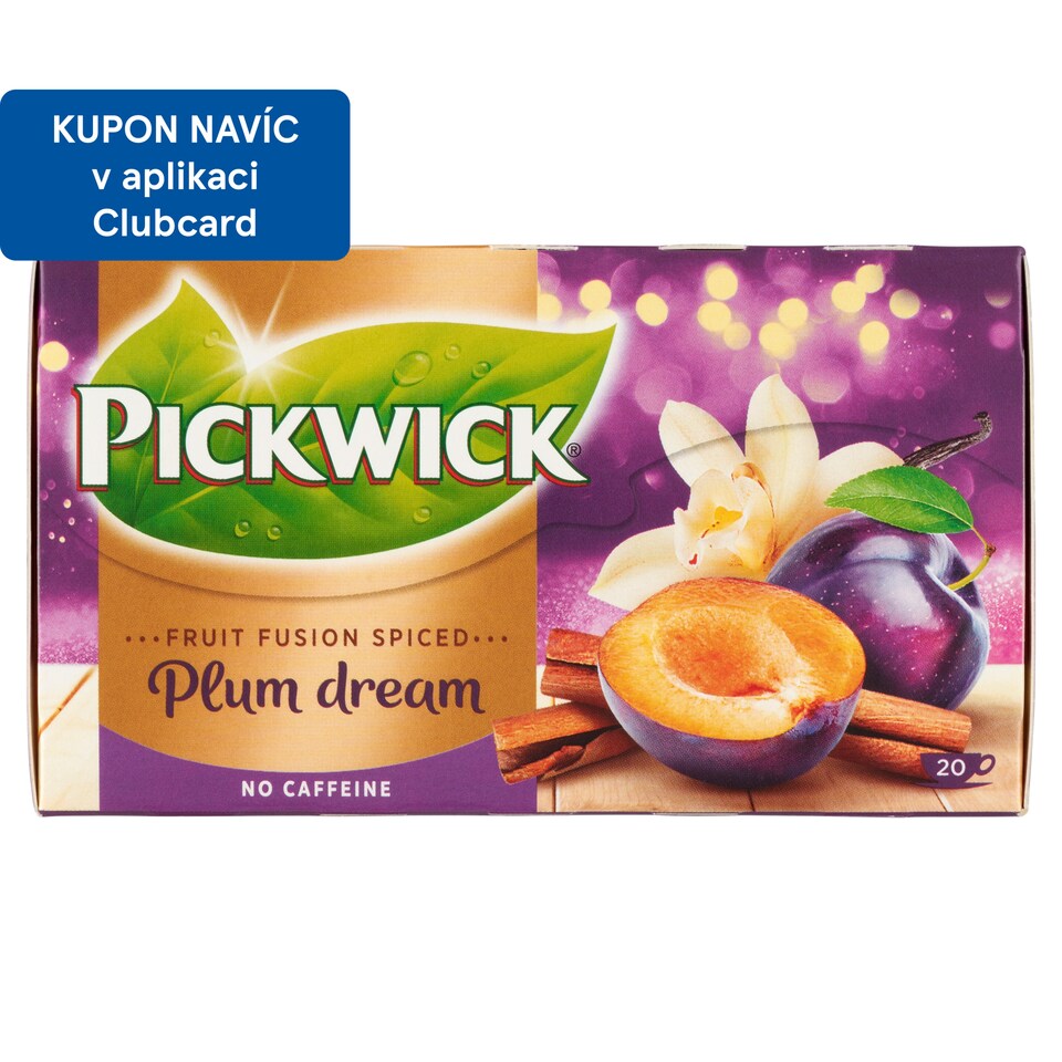 Obrázek 1 pro produkt Pickwick Plum Dream ovocný čaj aromatizovaný se švestkami, vanilkou a skořicí 20 x 2g (40g)