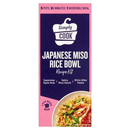 Simplycook Japanese Miso Rice Bowl Kit 55G Tesco Groceries