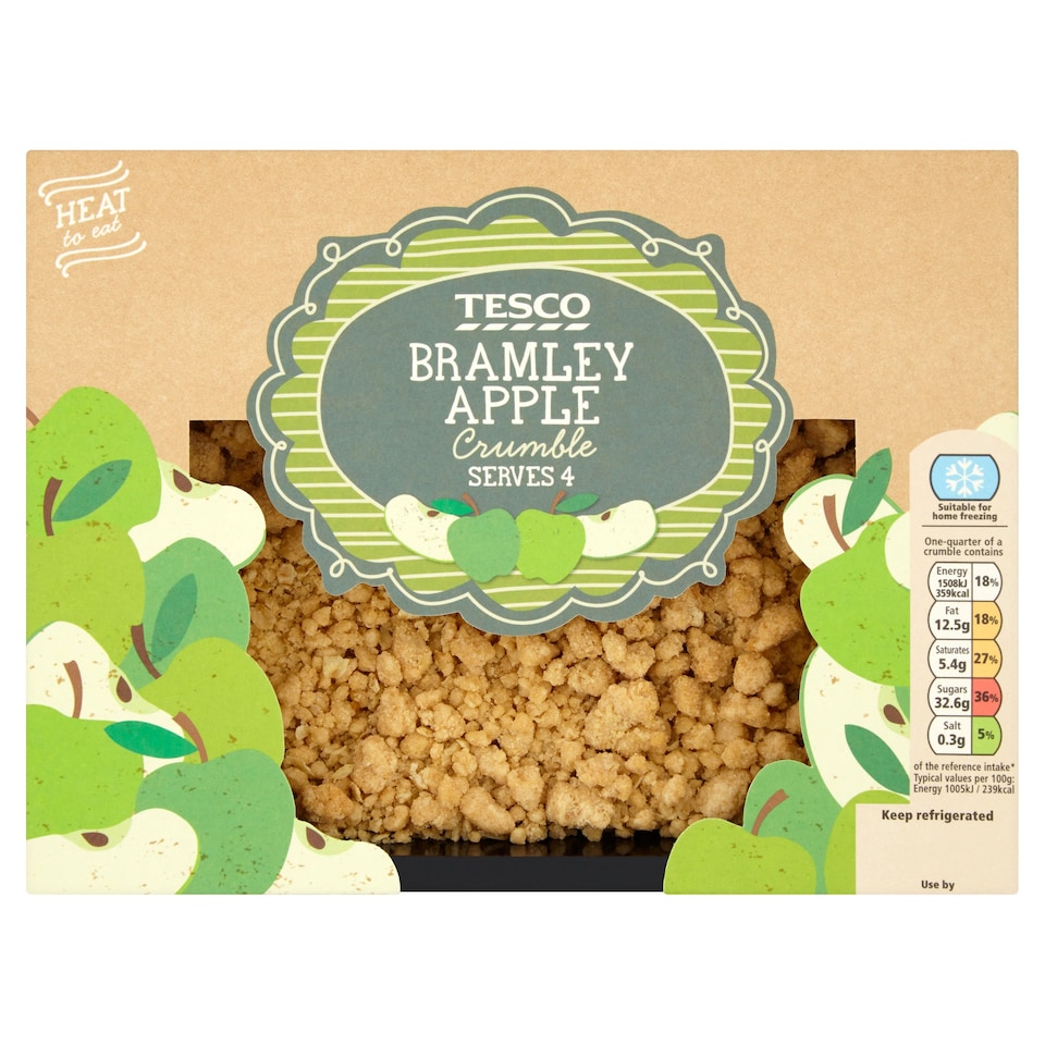 Tesco Apple Crumble 600G