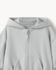 image 3 of F&F Baby Cotton Rich Zip Up Hoodie in Grey
