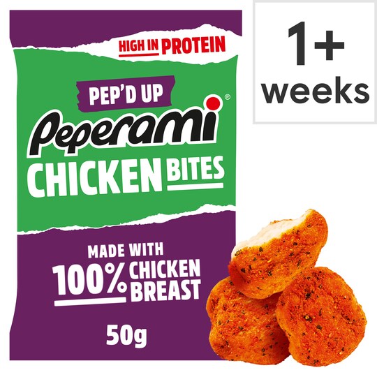 Peperami Pep'd Up Chicken Bites 50G Tesco Groceries