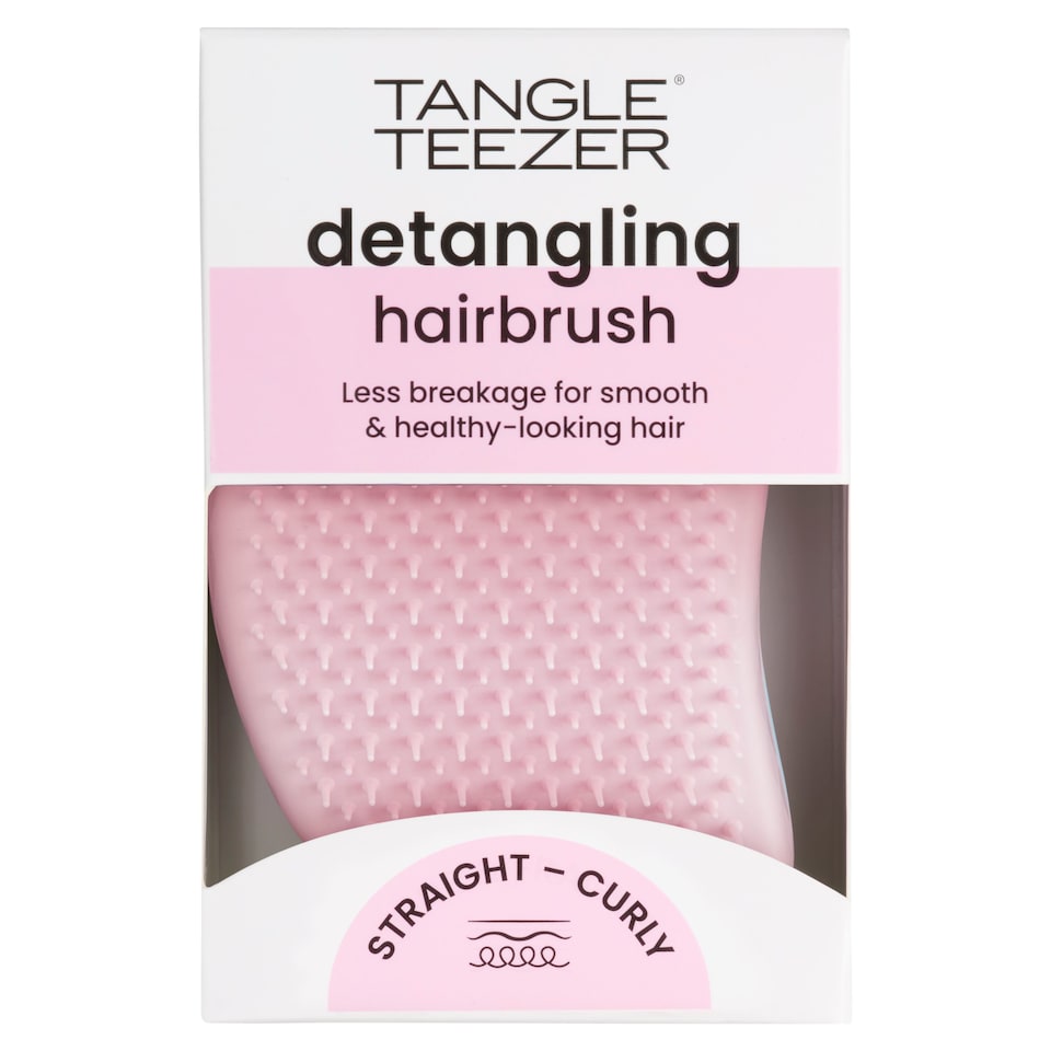 Tangle Teezer Original Detangling Hairbrush, Straight to Curly, Pink Sky