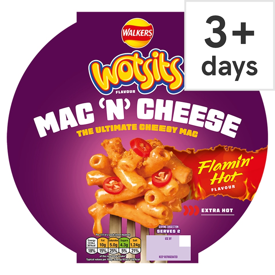 Wotsits Mac n Cheese Extra Flamin' Hot 400g