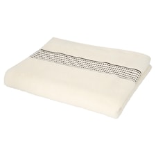 F&F Home Ecru Stitch Border Bath Sheet Towel