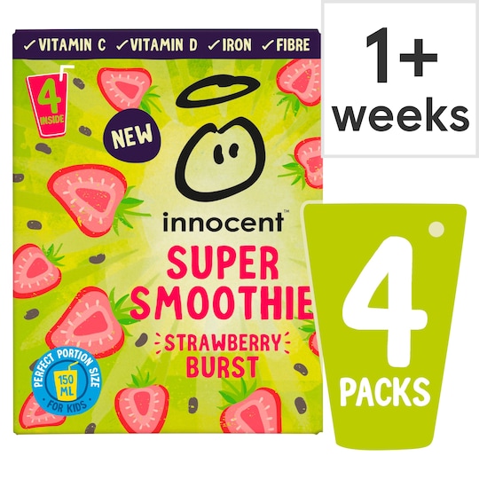 Innocent Super Smoothie Strawberry Burst 4X150ml