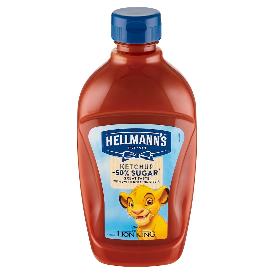 image 1 of Hellmann's Mild Ketchup with Sugar and Steviol Glycoside Sweetener from Stevia 460 g