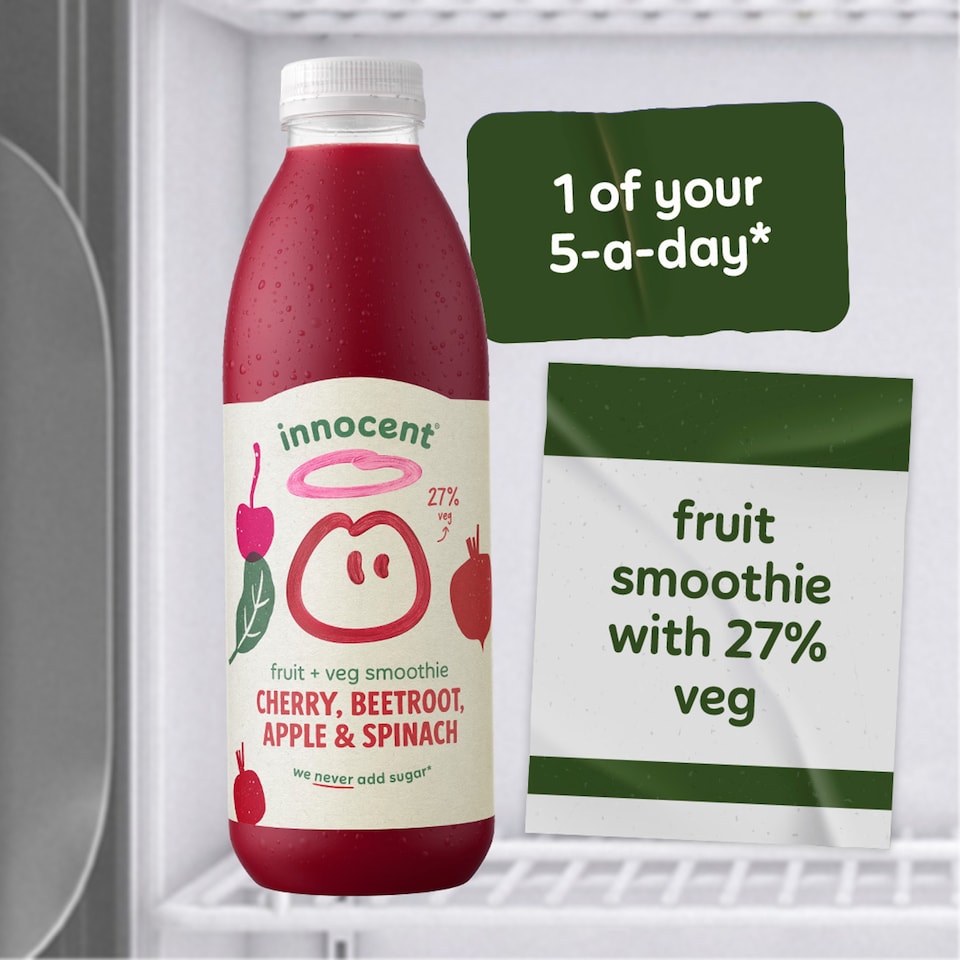 image 1 of innocent Beetroot, Apples, Cherries and Spinach Smoothie 750ml 