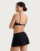 image 3 of F&F Contour Wrap Front Bikini Skirt in Black