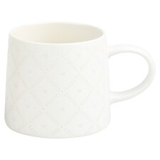 F&F Home Criss Cross Heart Mug