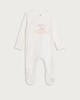 image 1 of F&F Baby Pure Cotton I Love My Mummy Long Sleeved Sleepsuit in White