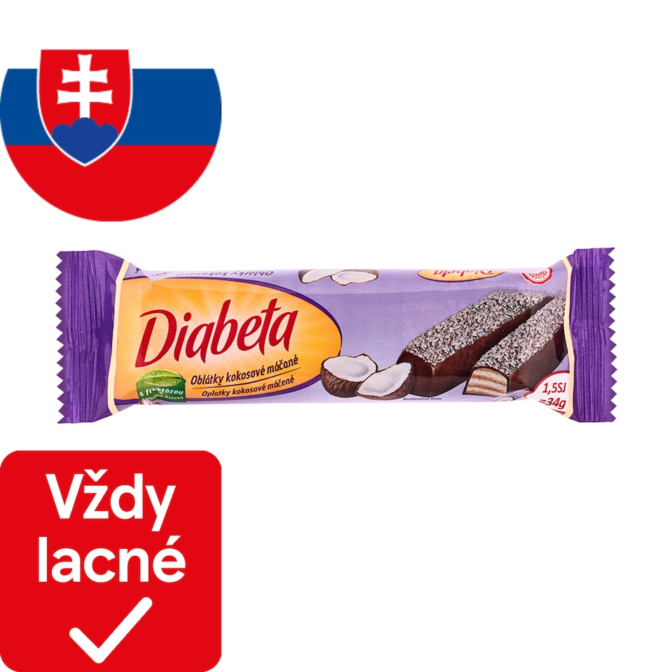 Diabeta oblátky kokosové máčané