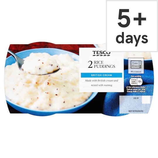 Tesco 2 Creamy Rice Puddings 2 X 173G Tesco Groceries