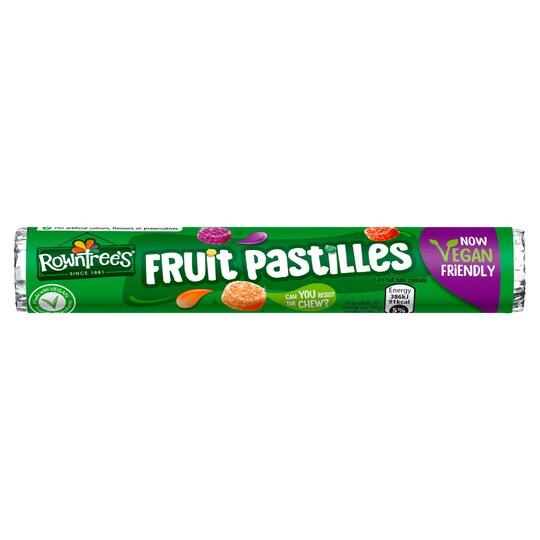 Rowntrees Vegan Fruit Pastilles 50G Tesco Groceries