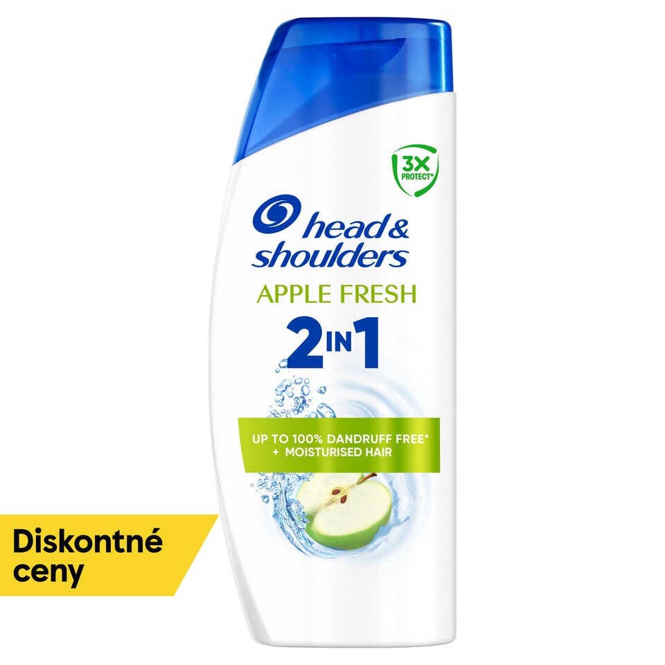 obrázok 1 z Head & Shoulders Apple Fresh 2 v 1 Šampón a Kondicionér 400 ml. Ochrana Proti Mastnote a Svrbeniu
