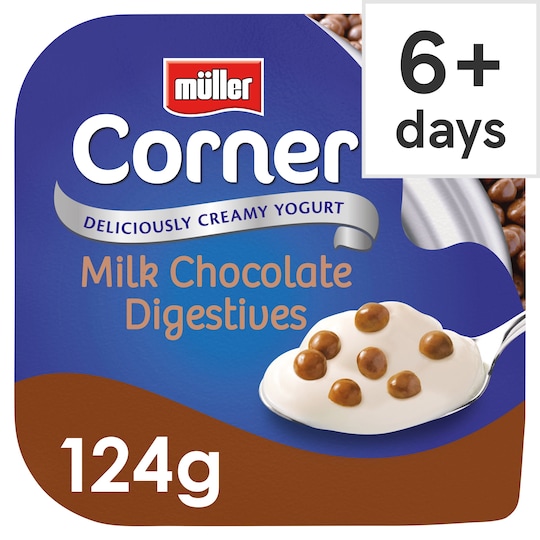 image 1 of Muller Corner Vanilla Yogurt & Milk Chocolate Digestives 124G