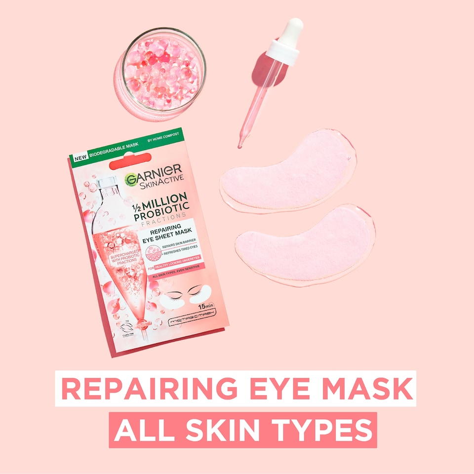 image 1 of Garnier Skin Active Probiotic Eye Sheet Mask 6G