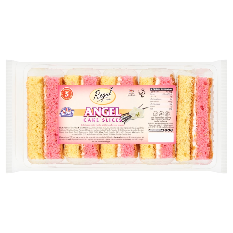 Regal Angel Cake Slices 5 Pieces