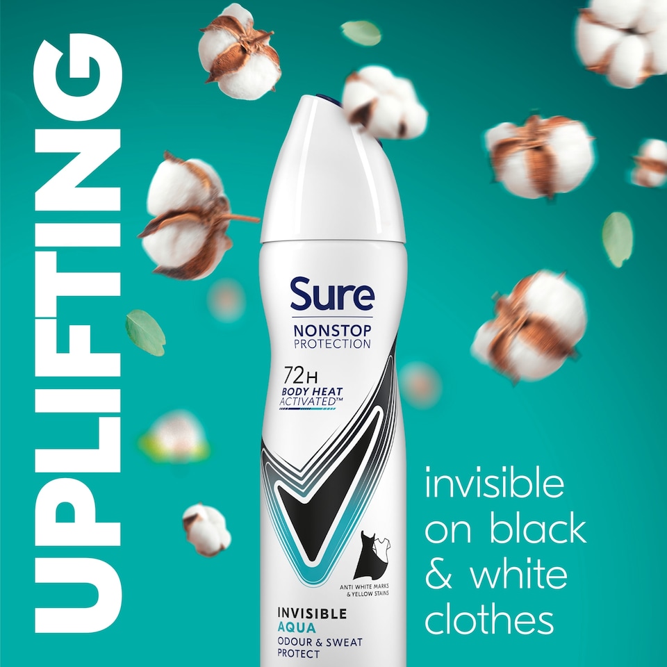 image 1 of Sure Women Invisible Aqua 72h Nonstop Protection Antiperspirant Deodorant 150ml