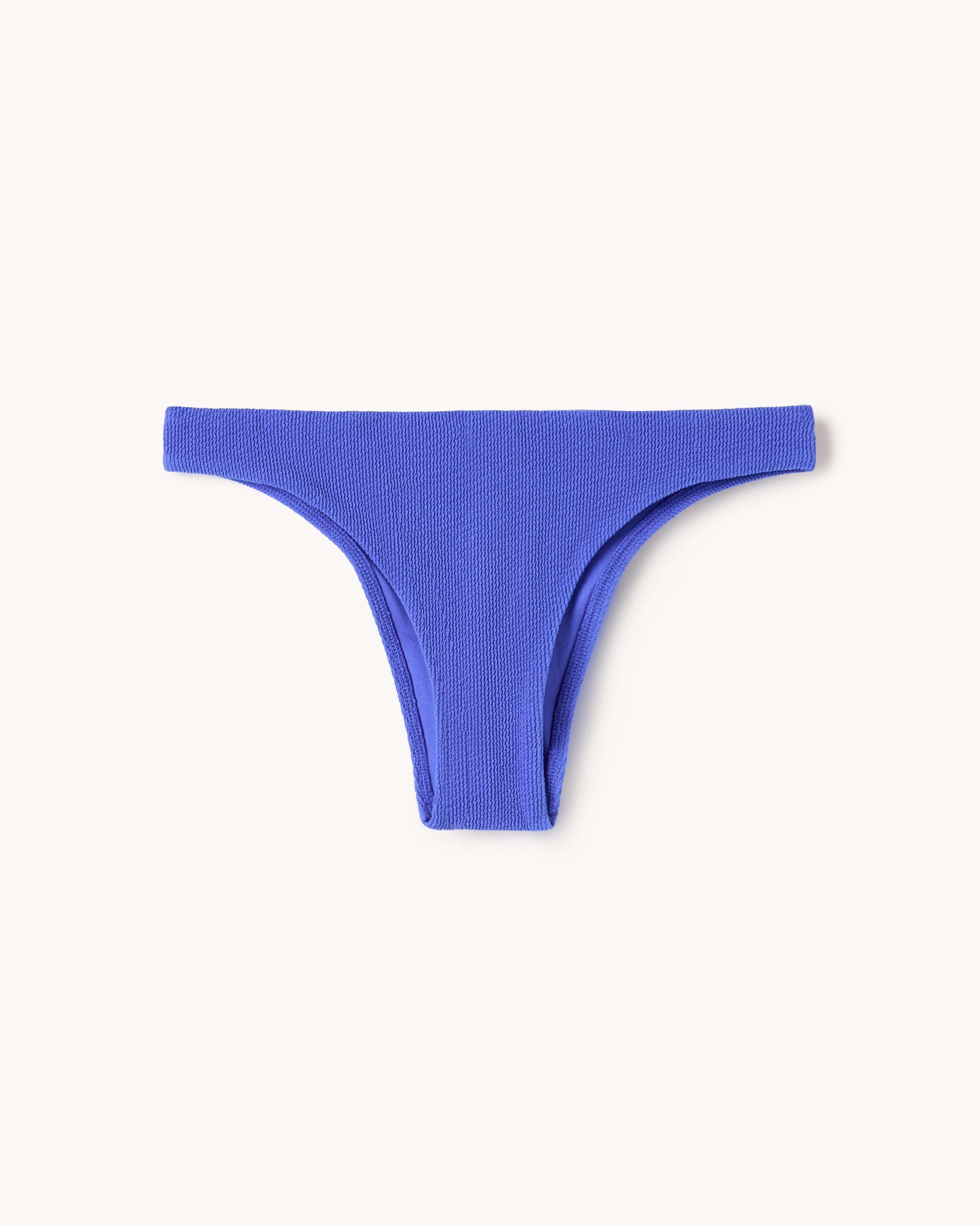 OH ME OH MY Textured Bikini Bottoms in Blue