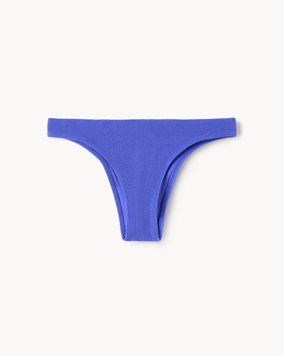 OH ME OH MY Textured Bikini Bottoms in Blue