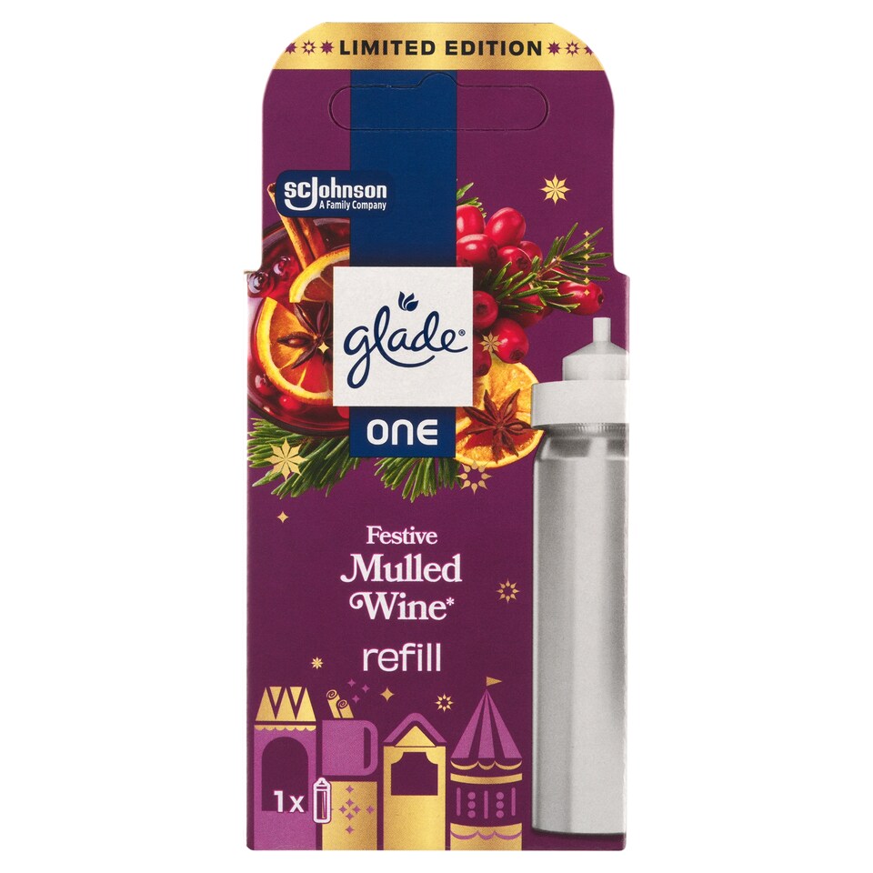Obrázek 1 pro produkt Glade One Festive Mulled Wine náplň do osvěžovače vzduchu 10ml