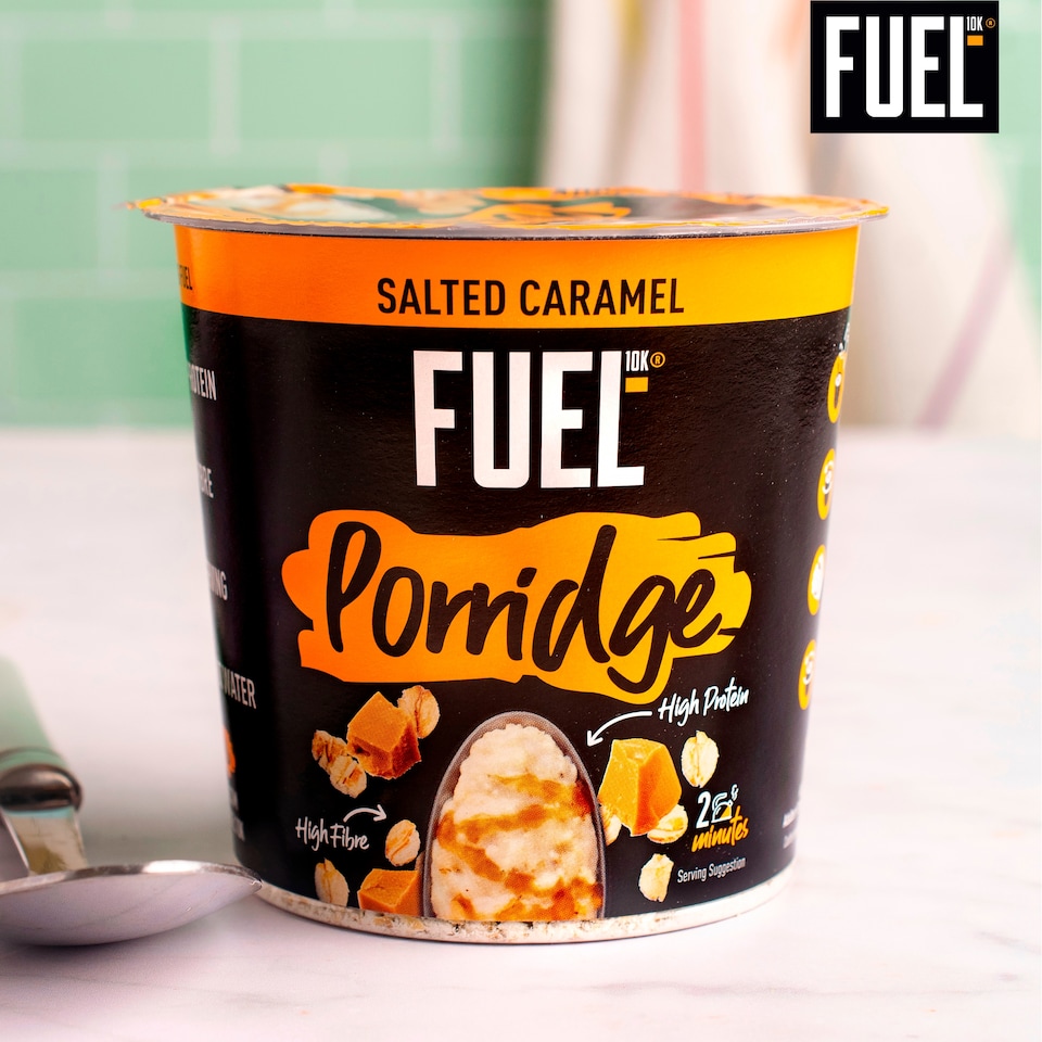 image 1 of FUEL10K High Protein Salted Caramel Porridge Oat Cereal Pot 70g