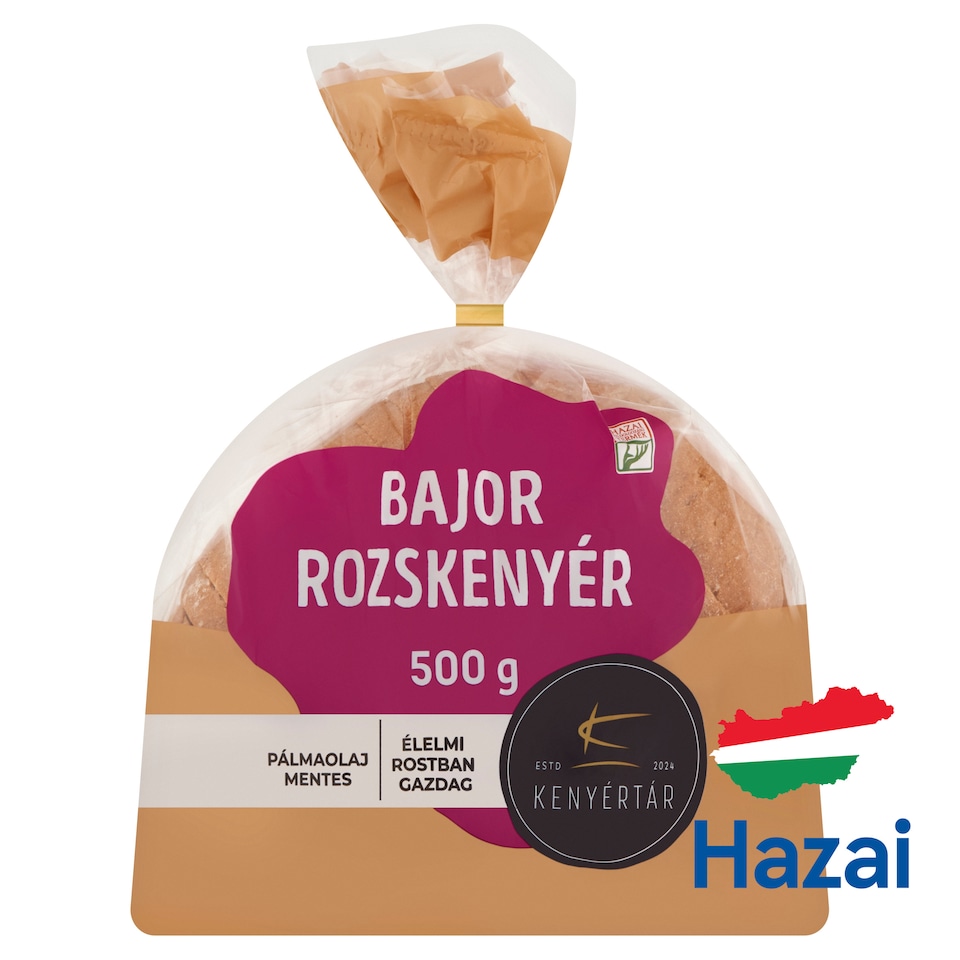Kenyértár Bavarian Sliced Rye Bread 500 g