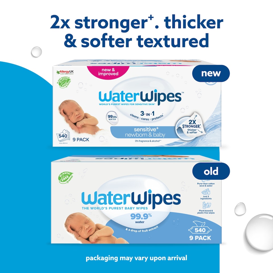 image 1 of Waterwipes Biodegradable Baby Wipes 60 Pack X 9