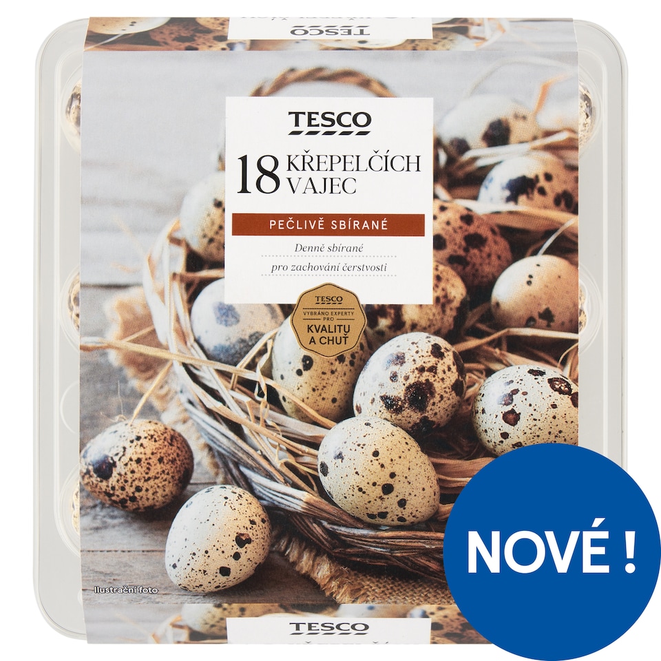 Tesco Fresh Quail Eggs 18 pcs