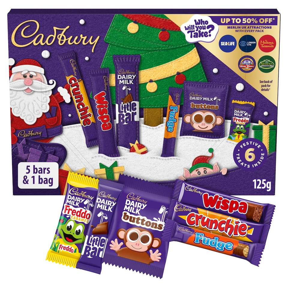 image 1 of Cadbury Chocolate Xmas Santa Selection Box Medium 125g