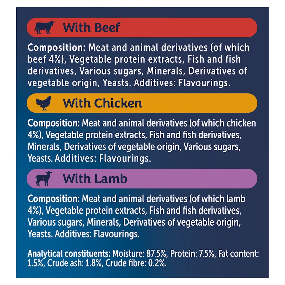 image 1 of FELIX Soup Farm Selection Chicken; Beef and Lamb Wet Cat Food 6x48g