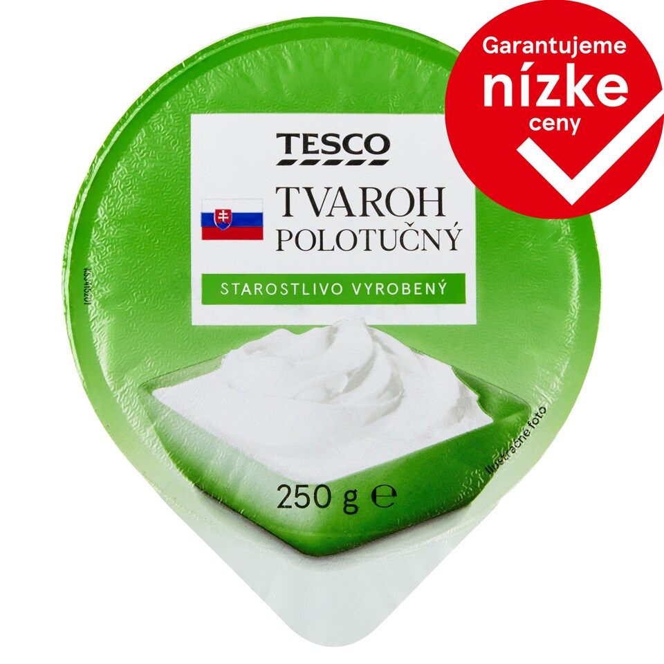 Tesco Curd Semi-Fat 250 g