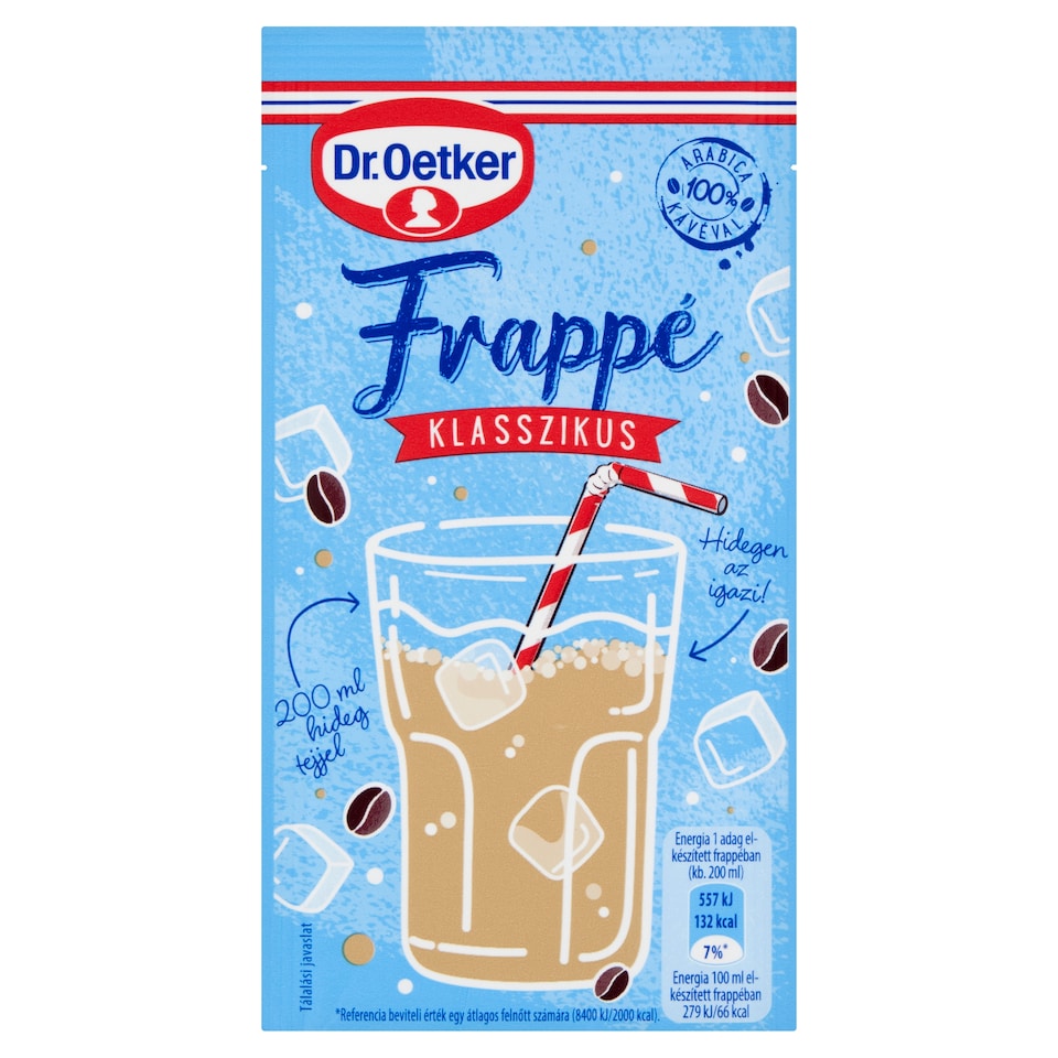 Dr. Oetker Frappé Classic Instant Drink Powder with Skimmed Milk Powder and Coffee Extract 15 g