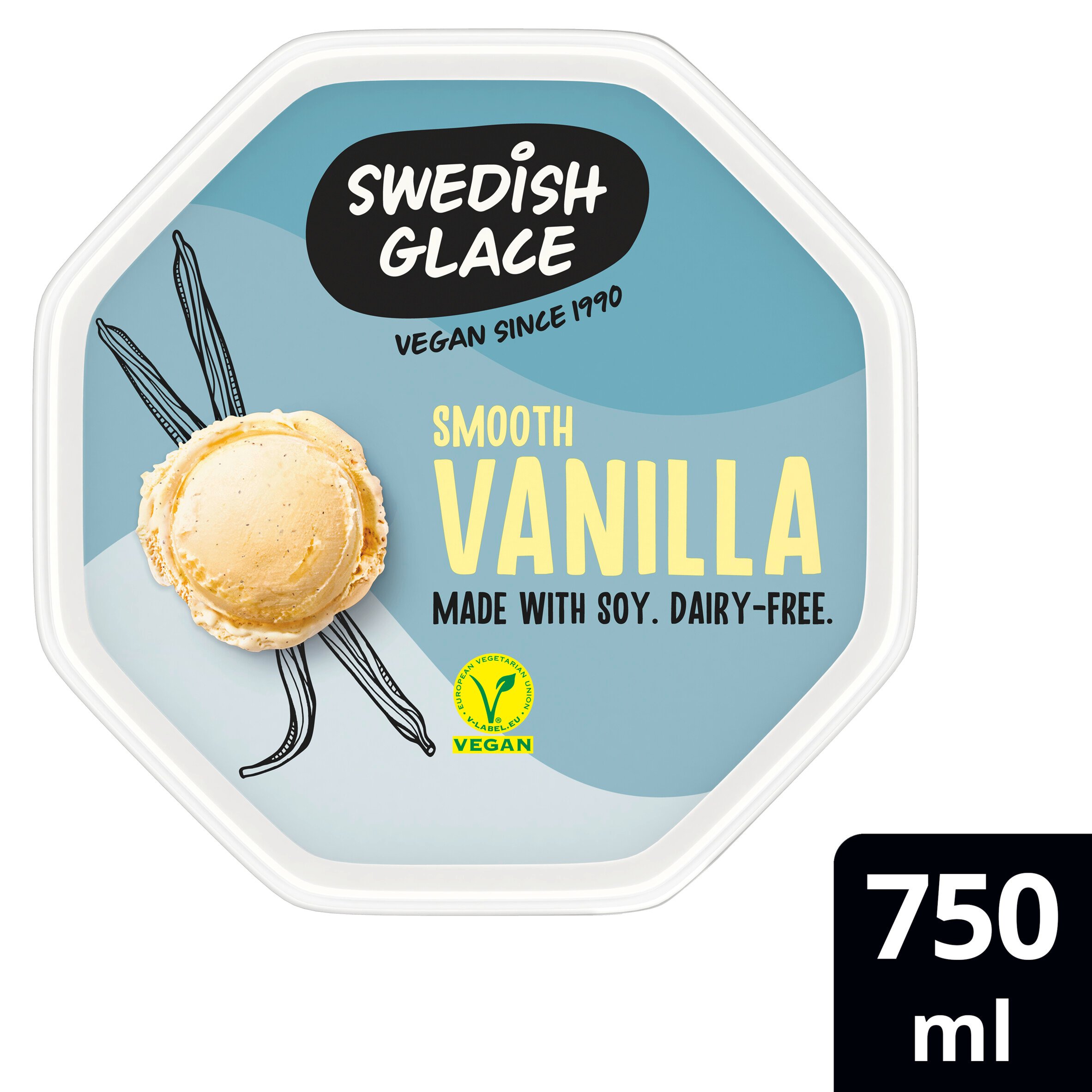 Swedish Glace Vanilla Non Dairy Frozen Dessert 750Ml