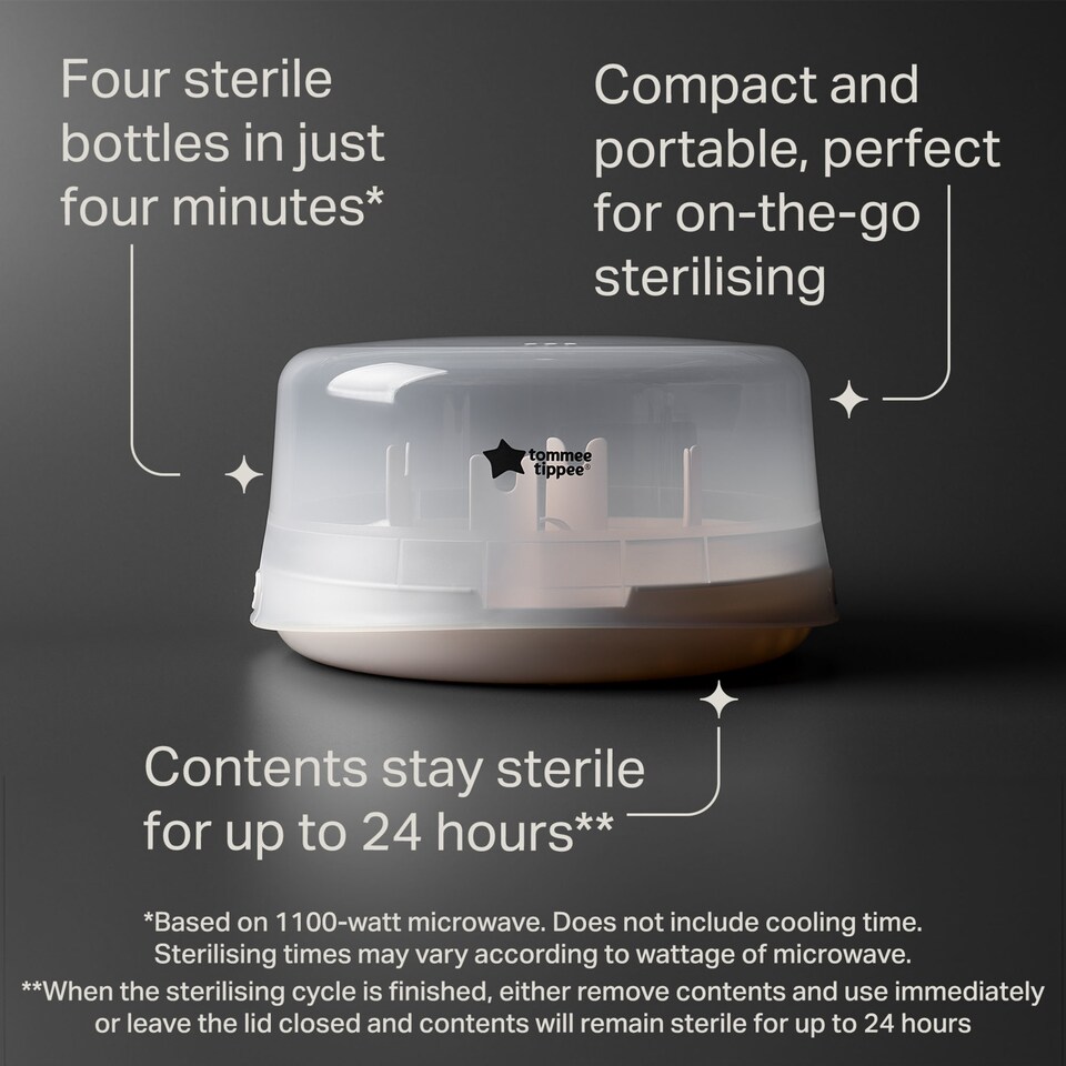 image 1 of Tommee Tippee Micro-Steam Microwave Steriliser