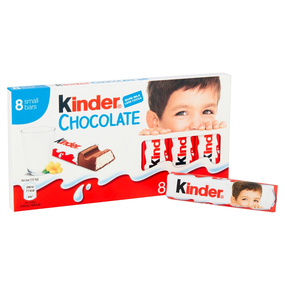 image 1 of Kinder Chocolate Bars Multipack 8 X 12.5g