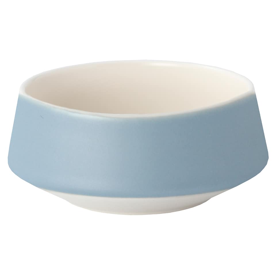 image 1 of F&F Home Oslo Powder Blue & Cream 12 Piece Dinner Set