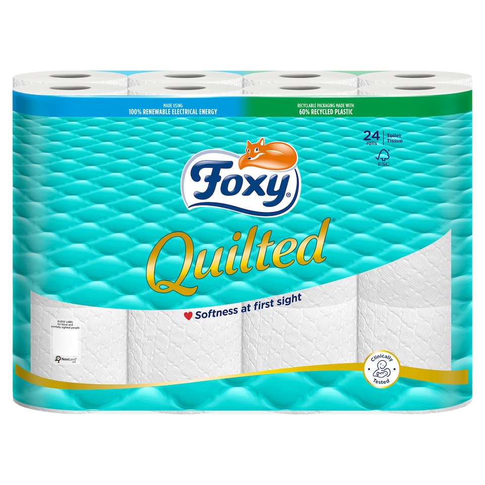 Foxy Quilted Toilet tissue 24 Rolls 