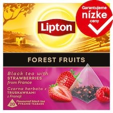Lipton Forest Fruits ochutený čierny čaj 20 čajových vrecúšok 30 g