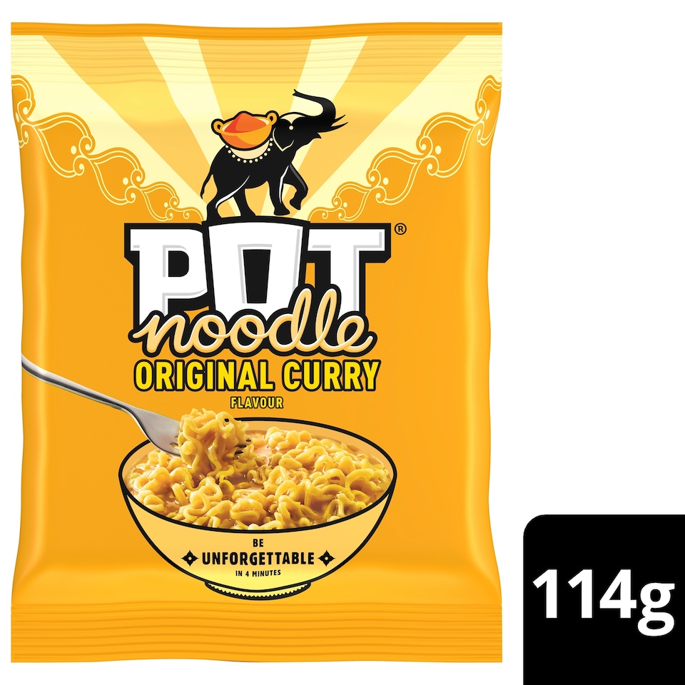 image 1 of Pot Noodle Original Curry Instant Noodles 114g 