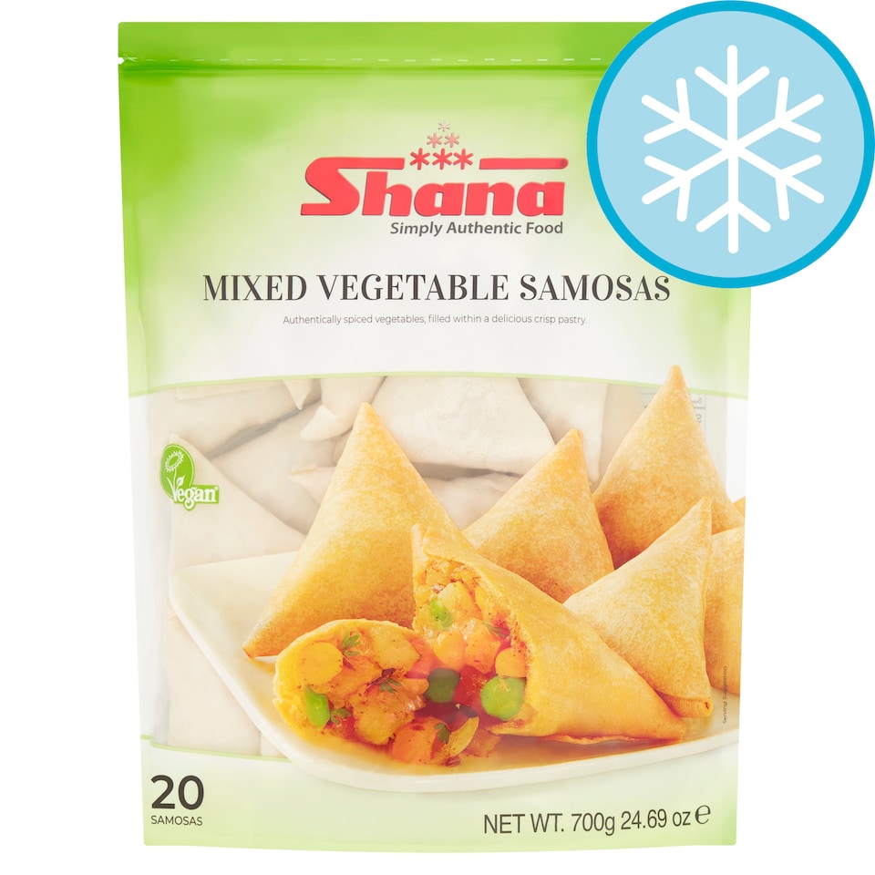 Shana Mix Vegetable Samosas 20 Pack 700G
