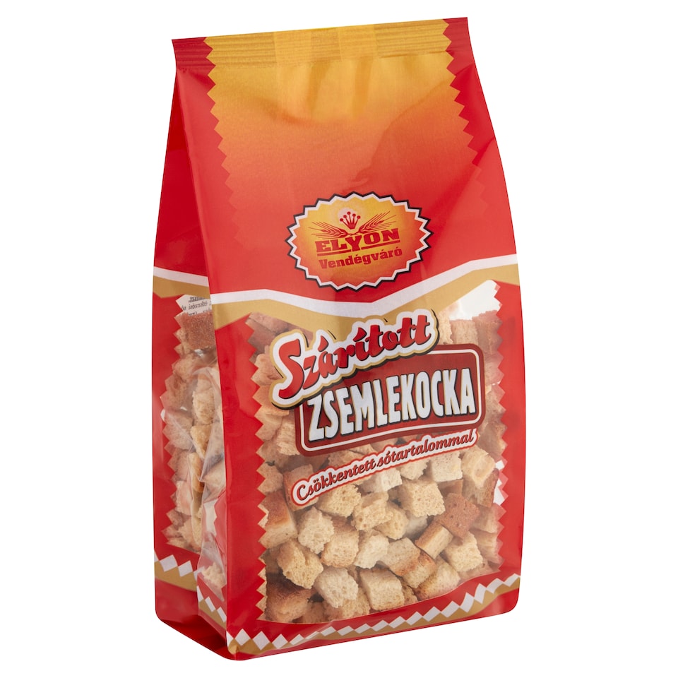 Elyon Vendégváró szárított zsemlekocka csökkentett sótartalommal 150 g 1. kép
